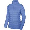 image:imageMAGCOMSEN Womens Puffer Jacket Lightweight Quilted Padded 4 Pockets Zipup Standcollar Winter Fleece CoatLight Blue