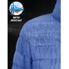 image:imageMAGCOMSEN Womens Puffer Jacket Lightweight Quilted Padded 4 Pockets Zipup Standcollar Winter Fleece CoatLight Blue