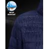 image:imageMAGCOMSEN Womens Puffer Jacket Lightweight Quilted Padded 4 Pockets Zipup Standcollar Winter Fleece CoatNavy Blue