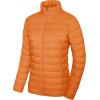 image:imageMAGCOMSEN Womens Puffer Jacket Lightweight Quilted Padded 4 Pockets Zipup Standcollar Winter Fleece CoatOrange