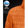 image:imageMAGCOMSEN Womens Puffer Jacket Lightweight Quilted Padded 4 Pockets Zipup Standcollar Winter Fleece CoatOrange