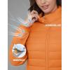 image:imageMAGCOMSEN Womens Puffer Jacket Lightweight Quilted Padded 4 Pockets Zipup Standcollar Winter Fleece CoatOrange