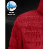 image:imageMAGCOMSEN Womens Puffer Jacket Lightweight Quilted Padded 4 Pockets Zipup Standcollar Winter Fleece CoatTomato Red