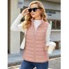 image:imageMAGCOMSEN Womens Puffer Vest Lightweight Stand Collar Zip 4 Pockets Puffy Vests Sleeveless Quilted Padded OuterwearApricot