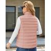 image:imageMAGCOMSEN Womens Puffer Vest Lightweight Stand Collar Zip 4 Pockets Puffy Vests Sleeveless Quilted Padded OuterwearApricot