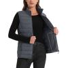 image:imageMAGCOMSEN Womens Puffer Vest Lightweight Stand Collar Zip 4 Pockets Puffy Vests Sleeveless Quilted Padded OuterwearDark Grey