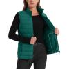 image:imageMAGCOMSEN Womens Puffer Vest Lightweight Stand Collar Zip 4 Pockets Puffy Vests Sleeveless Quilted Padded OuterwearEmerald Green