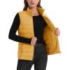image:imageMAGCOMSEN Womens Puffer Vest Lightweight Stand Collar Zip 4 Pockets Puffy Vests Sleeveless Quilted Padded OuterwearGinger