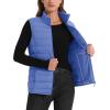 image:imageMAGCOMSEN Womens Puffer Vest Lightweight Stand Collar Zip 4 Pockets Puffy Vests Sleeveless Quilted Padded OuterwearLight Blue