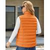 image:imageMAGCOMSEN Womens Puffer Vest Lightweight Stand Collar Zip 4 Pockets Puffy Vests Sleeveless Quilted Padded OuterwearOrange