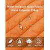 image:imageMAGCOMSEN Womens Puffer Vest Lightweight Stand Collar Zip 4 Pockets Puffy Vests Sleeveless Quilted Padded OuterwearOrange