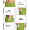 image:imageMAGCOMSEN Mens Hiking Cargo Shorts Quick Dry Lightweight 9 Golf Shorts Summer Casual Work Outdoor with 5 Zipper PocketsFruit Green