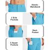 image:imageMAGCOMSEN Mens Hiking Cargo Shorts Quick Dry Lightweight 9 Golf Shorts Summer Casual Work Outdoor with 5 Zipper PocketsIce Blue