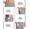 image:imageMAGCOMSEN Mens Hiking Cargo Shorts Quick Dry Lightweight 9 Golf Shorts Summer Casual Work Outdoor with 5 Zipper PocketsLight Grey