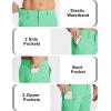 image:imageMAGCOMSEN Mens Hiking Cargo Shorts Quick Dry Lightweight 9 Golf Shorts Summer Casual Work Outdoor with 5 Zipper PocketsMint Green