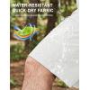 image:imageMAGCOMSEN Mens Hiking Cargo Shorts Quick Dry Lightweight 9 Golf Shorts Summer Casual Work Outdoor with 5 Zipper PocketsWhite