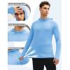 image:imageMAGCOMSEN Mens UPF 50 Sun Protection Hoodies Quick Dry Long Sleeve Rash Guard Lightweight Hoodie Shirt Fishing RunningBlue