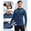 image:imageMAGCOMSEN Mens UPF 50 Sun Protection Hoodies Quick Dry Long Sleeve Rash Guard Lightweight Hoodie Shirt Fishing RunningBluegrey