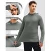 image:imageMAGCOMSEN Mens UPF 50 Sun Protection Hoodies Quick Dry Long Sleeve Rash Guard Lightweight Hoodie Shirt Fishing RunningDark Grey