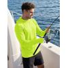 image:imageMAGCOMSEN Mens UPF 50 Sun Protection Hoodies Quick Dry Long Sleeve Rash Guard Lightweight Hoodie Shirt Fishing RunningFlgreen