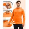 image:imageMAGCOMSEN Mens UPF 50 Sun Protection Hoodies Quick Dry Long Sleeve Rash Guard Lightweight Hoodie Shirt Fishing RunningOrange