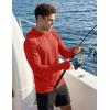 image:imageMAGCOMSEN Mens UPF 50 Sun Protection Hoodies Quick Dry Long Sleeve Rash Guard Lightweight Hoodie Shirt Fishing RunningTruered