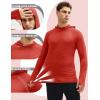image:imageMAGCOMSEN Mens UPF 50 Sun Protection Hoodies Quick Dry Long Sleeve Rash Guard Lightweight Hoodie Shirt Fishing RunningTruered
