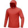 image:imageMAGCOMSEN Mens UPF 50 Sun Protection Hoodies Quick Dry Long Sleeve Rash Guard Lightweight Hoodie Shirt Fishing RunningTruered