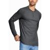 image:imageMAGCOMSEN Long Sleeve Henley Shirts for Mens Fall Shirts Cotton Casual Shirts Black L