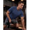 image:imageMAGCOMSEN Mens Short Sleeve Moisture Wicking Shirts Athletic Running Workout TShirts Performance Breathable TshirtBaby Blue