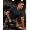 image:imageMAGCOMSEN Mens Short Sleeve Moisture Wicking Shirts Athletic Running Workout TShirts Performance Breathable TshirtBlack