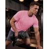 image:imageMAGCOMSEN Mens Short Sleeve Moisture Wicking Shirts Athletic Running Workout TShirts Performance Breathable TshirtPink