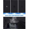 image:imageMAGCOMSEN Mens Sun Protection Shirts UPF 50 UV SPF Long Sleeve Dry Fit Shirt Workout Athletic Fishing Running Rash GuardBlack