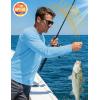 image:imageMAGCOMSEN Mens Sun Protection Shirts UPF 50 UV SPF Long Sleeve Dry Fit Shirt Workout Athletic Fishing Running Rash GuardBlue