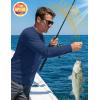 image:imageMAGCOMSEN Mens Sun Protection Shirts UPF 50 UV SPF Long Sleeve Dry Fit Shirt Workout Athletic Fishing Running Rash GuardBlue Grey