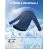image:imageMAGCOMSEN Mens Sun Protection Shirts UPF 50 UV SPF Long Sleeve Dry Fit Shirt Workout Athletic Fishing Running Rash GuardBlue Grey