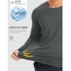 image:imageMAGCOMSEN Mens Sun Protection Shirts UPF 50 UV SPF Long Sleeve Dry Fit Shirt Workout Athletic Fishing Running Rash GuardDark Grey