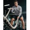 image:imageMAGCOMSEN Mens Sun Protection Shirts UPF 50 UV SPF Long Sleeve Dry Fit Shirt Workout Athletic Fishing Running Rash GuardLight Grey