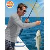 image:imageMAGCOMSEN Mens Sun Protection Shirts UPF 50 UV SPF Long Sleeve Dry Fit Shirt Workout Athletic Fishing Running Rash GuardLight Grey
