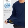 image:imageMAGCOMSEN Mens Sun Protection Shirts UPF 50 UV SPF Long Sleeve Dry Fit Shirt Workout Athletic Fishing Running Rash GuardNavy