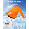 image:imageMAGCOMSEN Mens Sun Protection Shirts UPF 50 UV SPF Long Sleeve Dry Fit Shirt Workout Athletic Fishing Running Rash GuardOrange