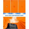 image:imageMAGCOMSEN Mens Sun Protection Shirts UPF 50 UV SPF Long Sleeve Dry Fit Shirt Workout Athletic Fishing Running Rash GuardOrange
