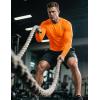 image:imageMAGCOMSEN Mens Sun Protection Shirts UPF 50 UV SPF Long Sleeve Dry Fit Shirt Workout Athletic Fishing Running Rash GuardOrange