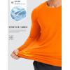 image:imageMAGCOMSEN Mens Sun Protection Shirts UPF 50 UV SPF Long Sleeve Dry Fit Shirt Workout Athletic Fishing Running Rash GuardOrange