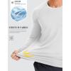 image:imageMAGCOMSEN Mens Sun Protection Shirts UPF 50 UV SPF Long Sleeve Dry Fit Shirt Workout Athletic Fishing Running Rash GuardWhite