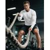 image:imageMAGCOMSEN Mens Sun Protection Shirts UPF 50 UV SPF Long Sleeve Dry Fit Shirt Workout Athletic Fishing Running Rash GuardWhite