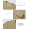 image:imageMAGCOMSEN Mens Thermal Shirts Long Sleeve Waffle Underwear Top Cold Weather Base Layer Winter Warm UndershirtsKhaki