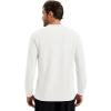 image:imageMAGCOMSEN Mens Thermal Shirts Long Sleeve Waffle Underwear Top Cold Weather Base Layer Winter Warm UndershirtsWhite