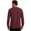 image:imageMAGCOMSEN Mens Thermal Shirts Long Sleeve Waffle Underwear Top Cold Weather Base Layer Winter Warm UndershirtsWine Red