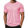 image:imageMAGCOMSEN Mens Short Sleeve Moisture Wicking Shirts Athletic Running Workout TShirts Performance Breathable TshirtPink